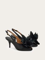 Ferragamo Flower embellished slingback - Image 2